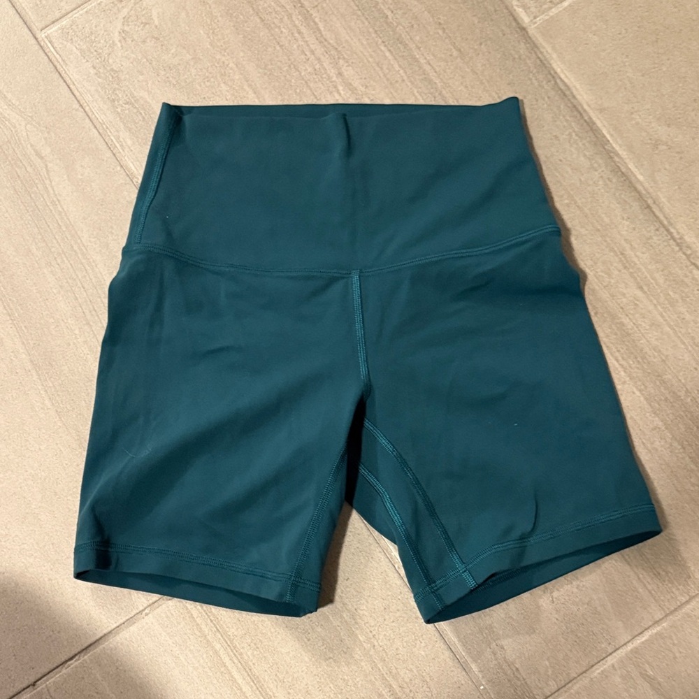 Lululemon Athletica Teal Bike Shorts